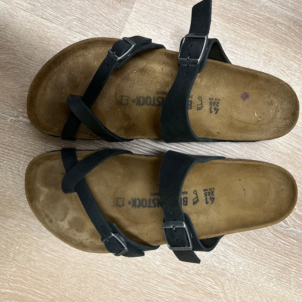 Birkenstock Black Cross-Strap Sandals